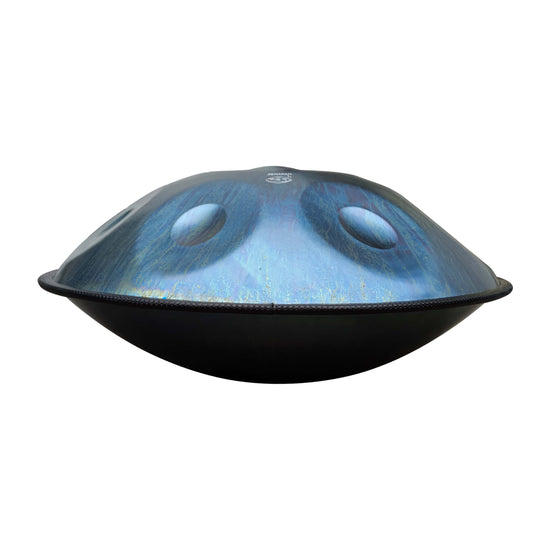 Handpan 10 note bleu Re mineur, frequence 432hz, frequence 440hz, hang drum, instrument musique